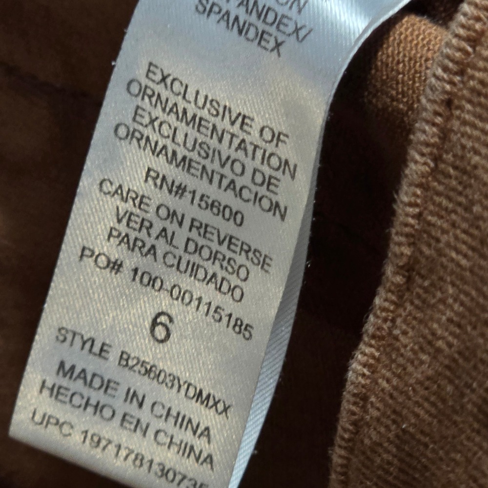 Democracy Womens Ab Technology Flare Utility Pants Brown 6 - Picture 4 of 7
